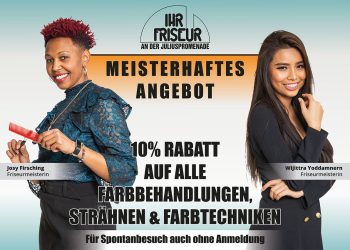 Meisterhaftes Angebot: 10% Rabatt auf alle Farbbehandlungen